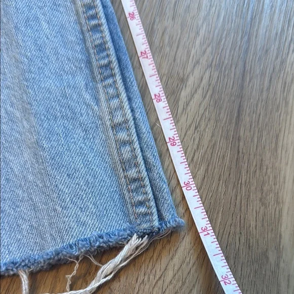 Zara Blue Straight Leg Jeans with Distressed Details - Picture 5 of 8